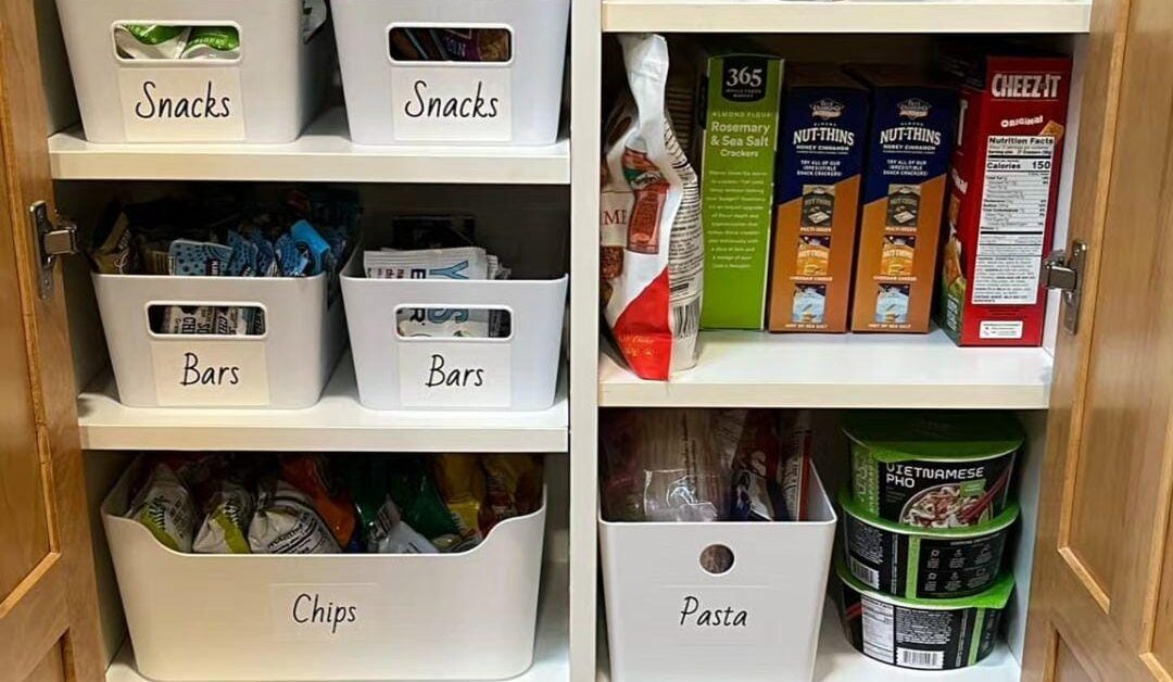Organized pantry by a professional organizer in Colorado Springs
